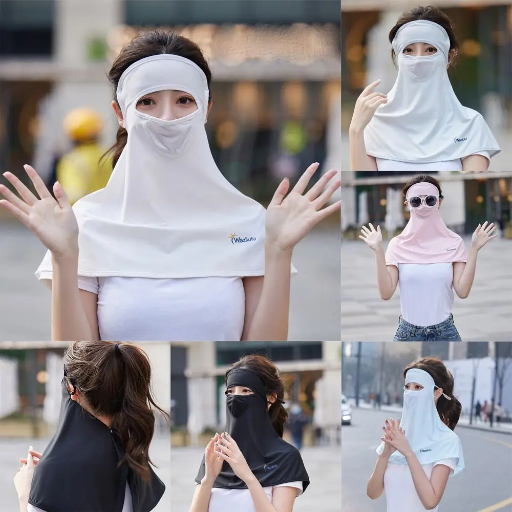 Multifunction Summer Headscarf Sunscreen Head Wear Outdoor Dustproof Cycling Fishing Face Masks Riding Mask,Casual,Temu