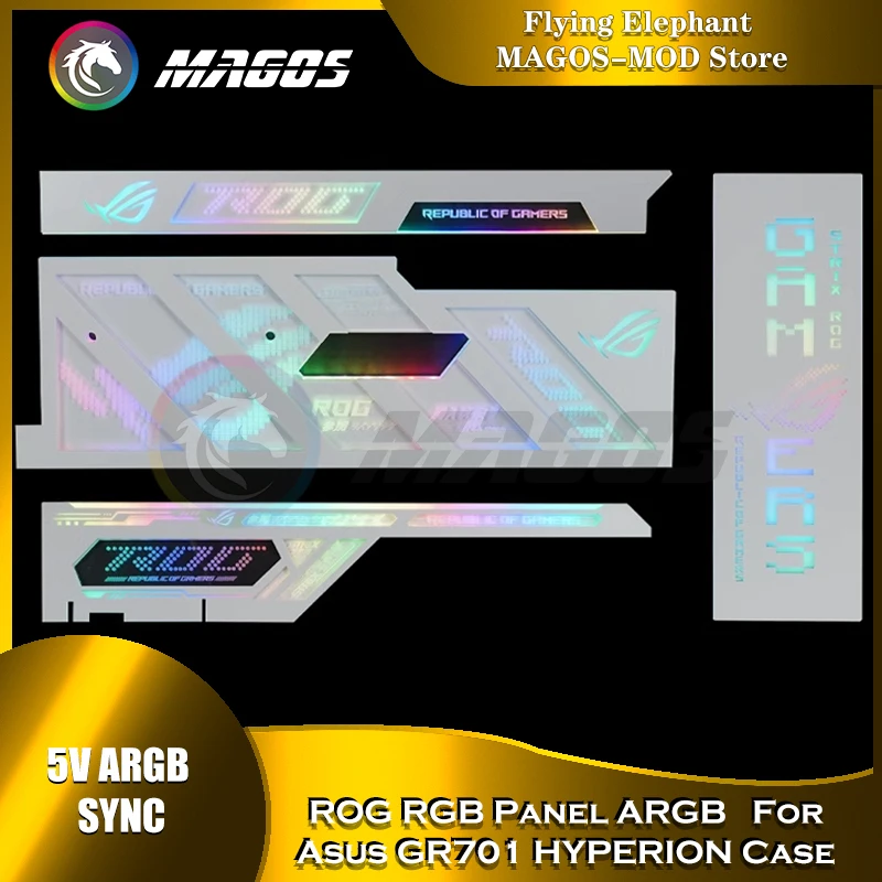 Framed Version Customized ARGB Light Panels for ASUS GR701 Case Rog HYPERION  Gaming Case Mod 5v3pin Eva 02 