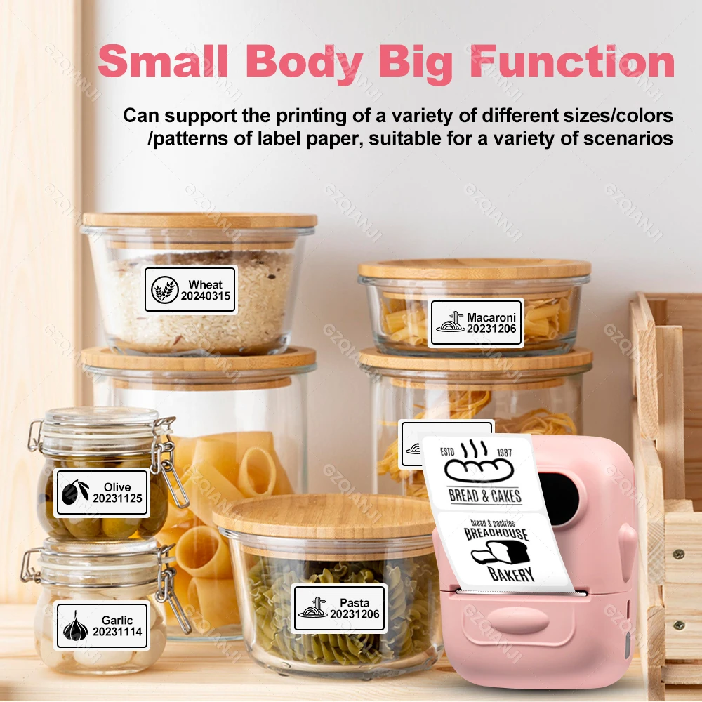 12-50MM Marklife P50 Mini Thermal Label Printer Wireless Sticker Labeller For Home/Office/School Adhesive Label Maker Inkless