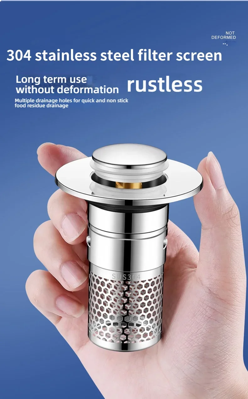 Filtr odpływowy zapobiegający powstawaniu zapachów