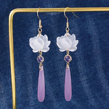 Elegant Fashion Pearl Flower Drop Earrings For Women Jewelry 2025 Trending New Luxury Noble Women's Palace Earrings Pendientes