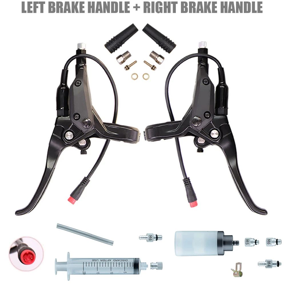 

Practical To Use Hydraulic Brake Leve Hydraulic Brake Leve Electric Bike Motor Hydraulic Brake Aluminum Alloy Black