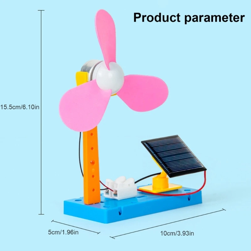 مجموعة نموذج مروحة الروبوت الشمسي A9LC للأطفال بعم...