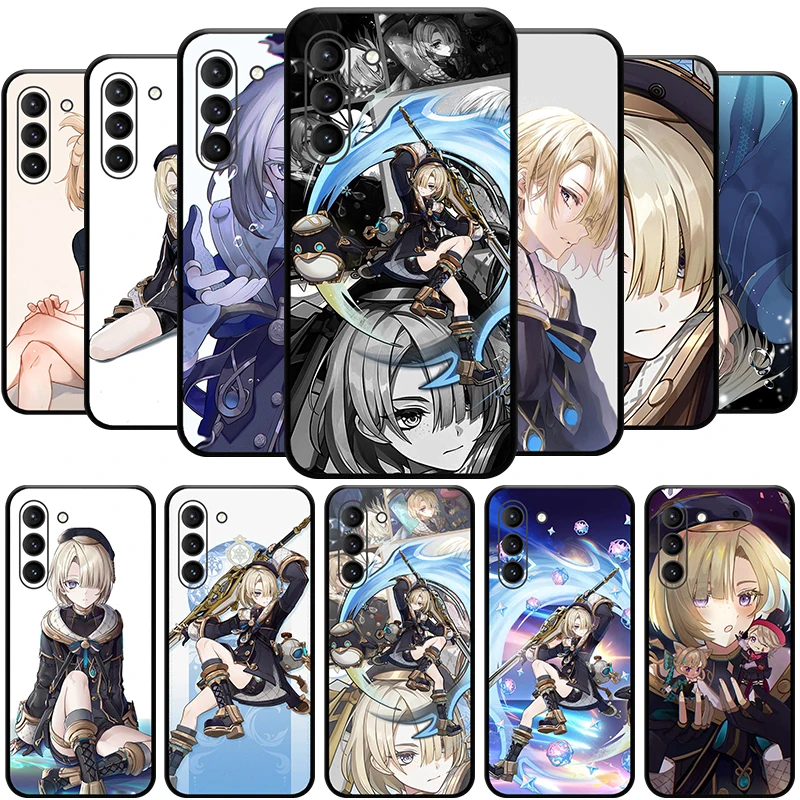 

Freminet Genshin Impact 4.0 Cryo Character 4 Stars Phone Case for SAMSUNG Galaxy S23 Ultra S22+ S21 FE S20 A54 Note20Plus A53