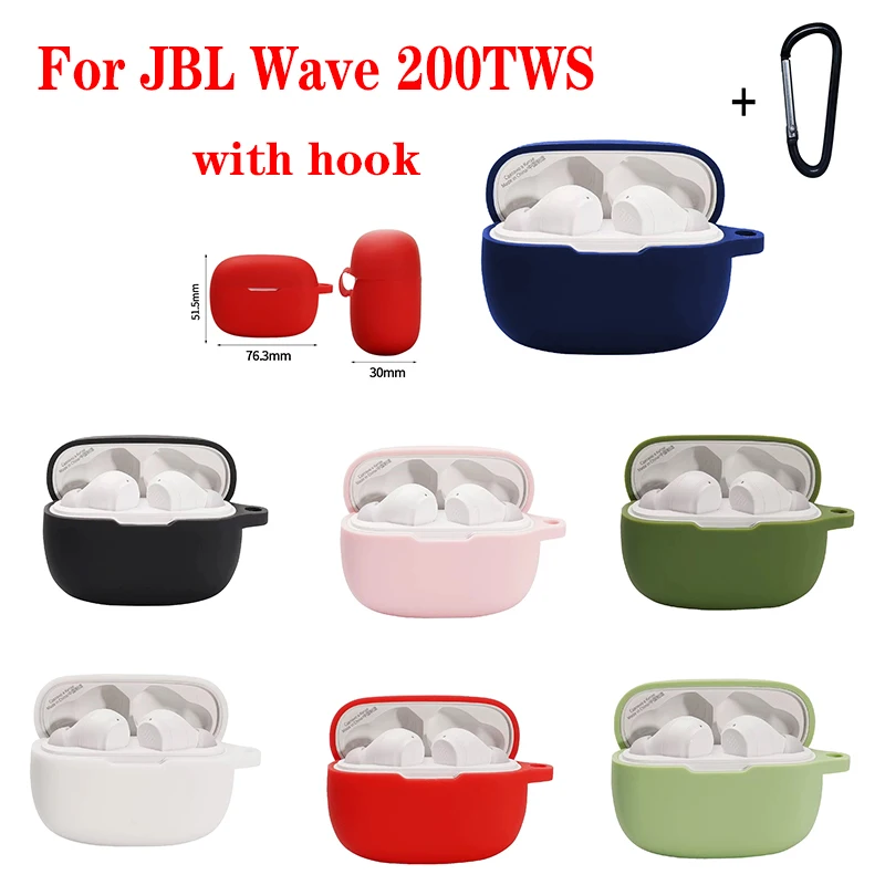 ForJBLWave200TWSCaseSolidColorEarphoneCoverfundasforjbl200