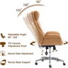 Modern Executive Office Chair, High Back PU Leather Ergonomic Computer Desk Chair, Adjustable Height Swivel Office Task Chair 6