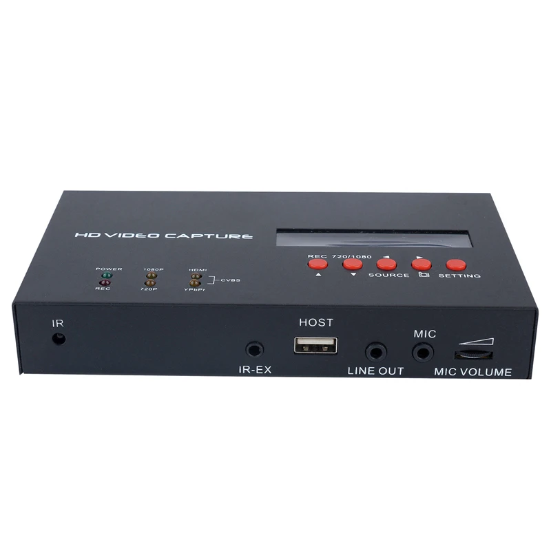 

Ezcap283s 1080P HDMI Ypbpr CVBS AV Composite Component Video Audio Video Capture Card Box with Time Scheduled Recording Mic In