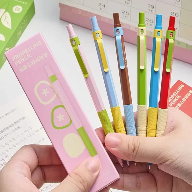 Metal Mechanical Pencil Low Gravity 0.5/0.7mm Propelling Pencil Sketch Comics Design Drawing Writing Tool Drawing Pencil Gift 1