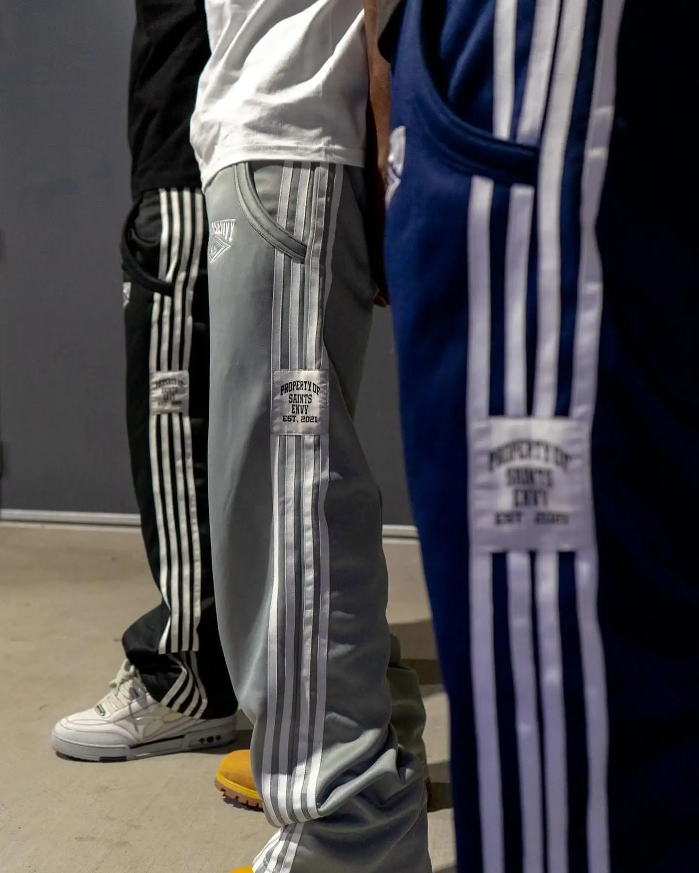American High Street Four Bar Striped Pants Black Y2K Cargo Straight Loose Wide Leg Pants Youth Sports Casual Pants Men Clothing