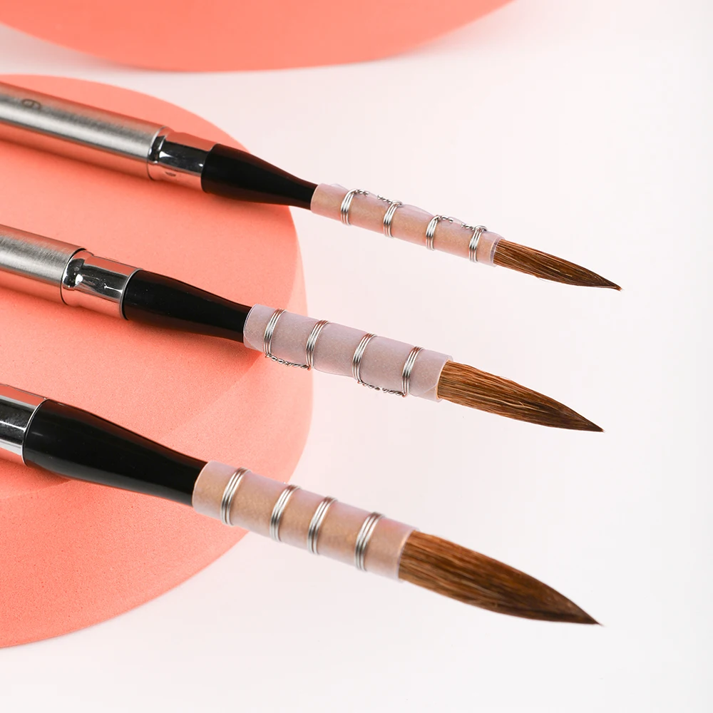 Artsecret Metal Pocket Detachable Watercolor Brush Travel Portable Rod Painting Acrylics Brushes Sketching Detail Paint 882 3
