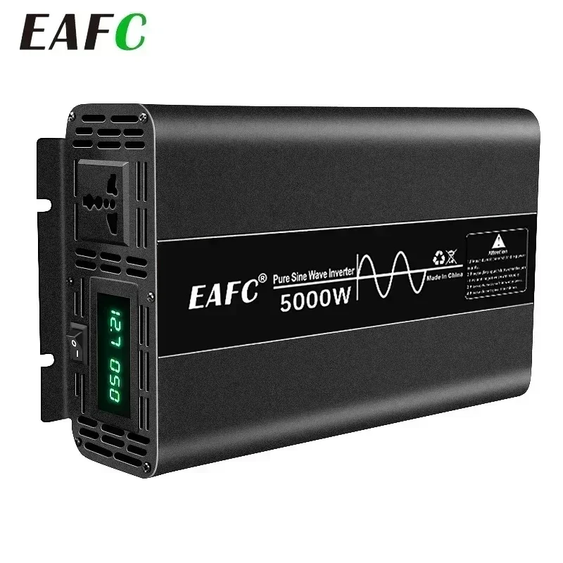 Pure Sine Wave Inverter 4000W 5000W 7000W Power DC 12V To AC 220V Voltage 50HZ Converter Solar Car Inverters pure sine wave inverter