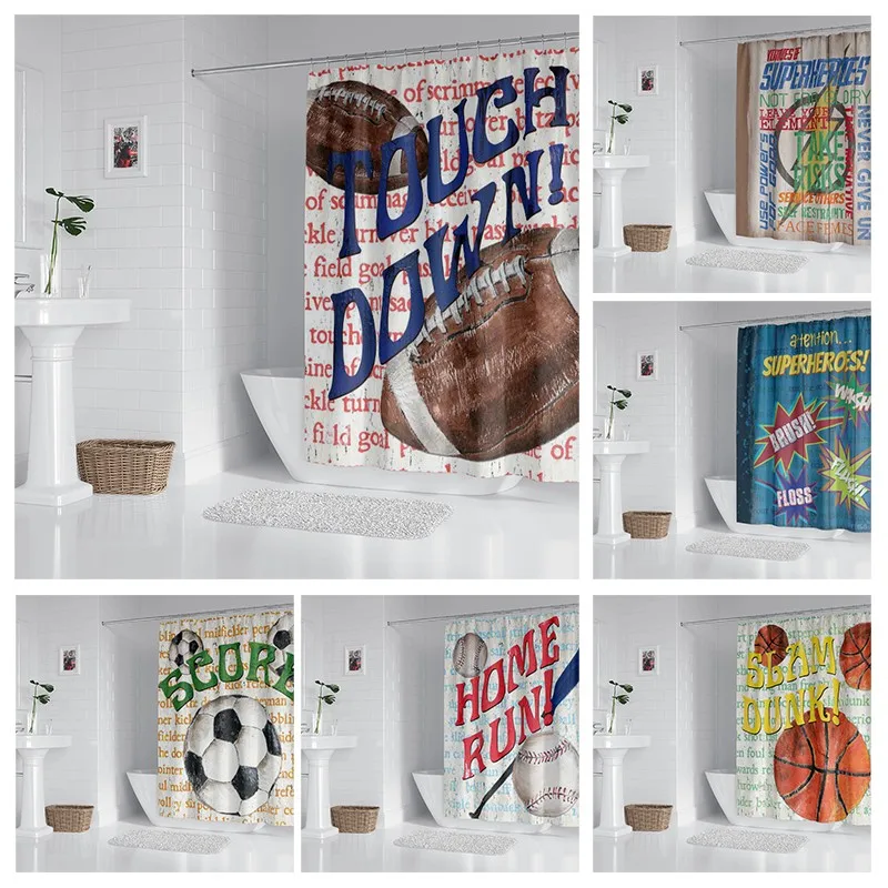 

Household waterproof fabric household shower curtain accessories shower curtain 240 * 200 holiday Christmas shower curtain
