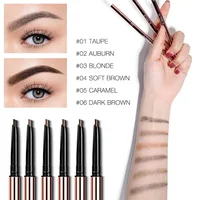 O.TWO.O 6 Colors Ultra Fine Triangle Eyebrow Pencil Precise Brow Definer Long Lasting Waterproof Blonde Brown Eye Brow Makeup 2
