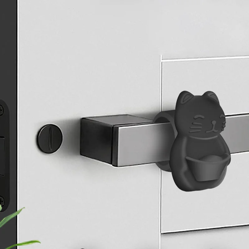 Door Stopper Door Handle Buffer Handle Stopper Wall Shield Cushion Protector Silicone Noise Silencer Guard Bumper