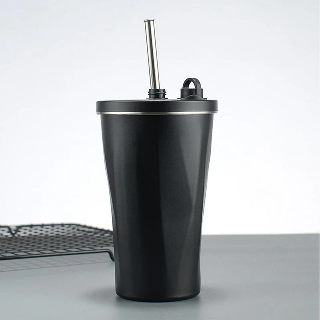 Stainless Steel Cups Lids Straws  Stainless Steel Double Insulation Cup -  Stainless - Aliexpress