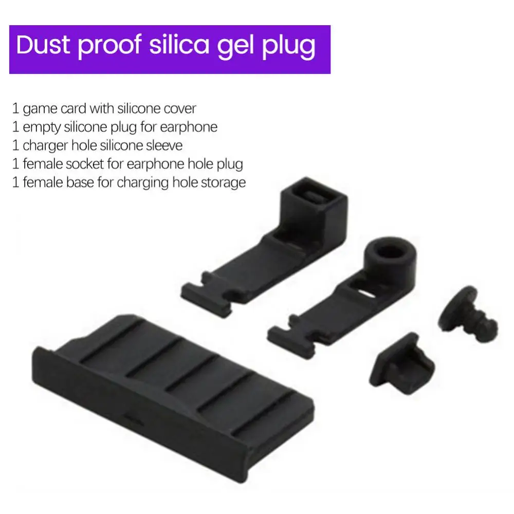 

Dust Plug Set for 3DS Anti-Dust Cover Mesh Filter Jack Stopper Kit Silicone Plugs Game Console Accessories for 3DS