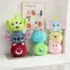 Disney Cartoon Anime Alien Stitch Plush Headrest Eye Mask 2-in-1 Storage Travel Carrying Sulley Mike 1