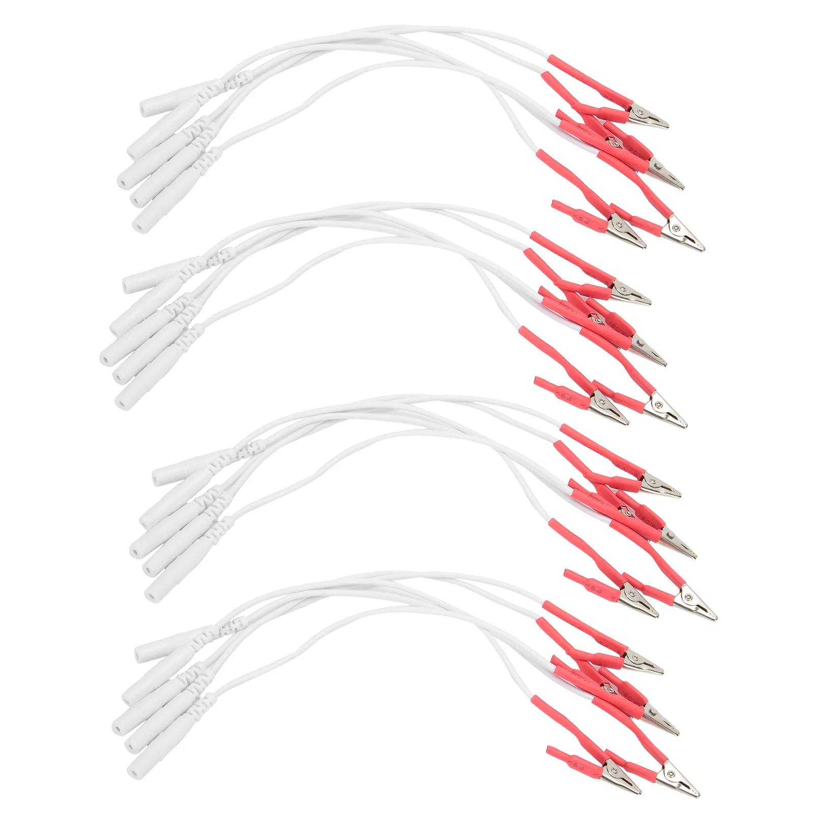 Electrode Lead Wires Clip Electrode Cables 20pcs/bag For TENS Unit Physiotherapy Machine