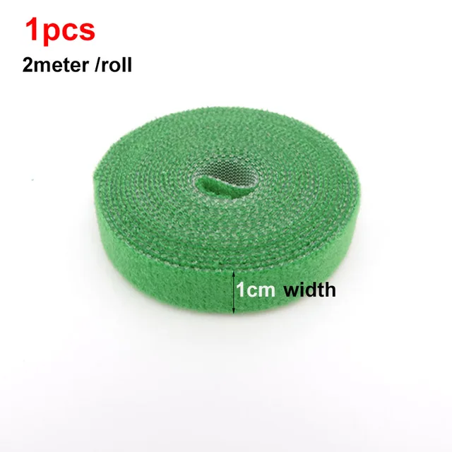 Zöld Növényi Kötés Állítható Tartó Újrahasznosítható Rögzítőszalag Ág Kábelhuzal -Tárolása Otthoni Kerti Kiegészítőkhöz - Image 4