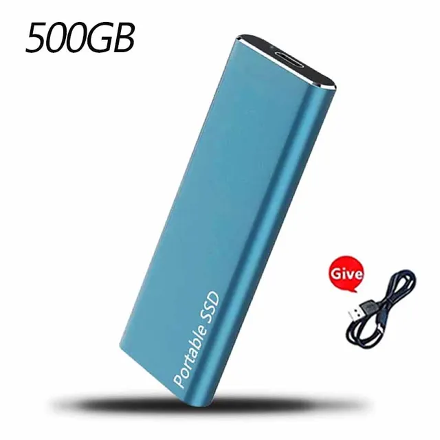 Portable 1TB SSD External Hard Drive TypeC USB 3.1 High Speed 500GB