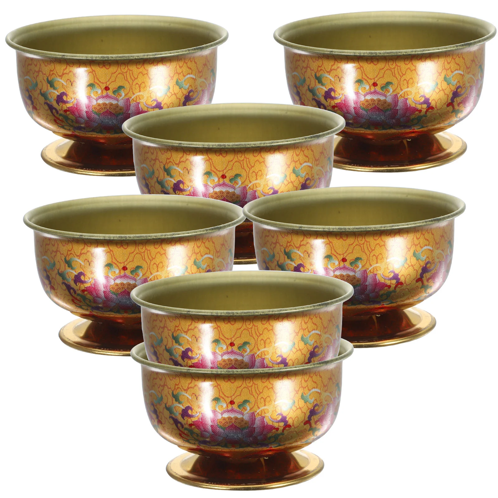 

Buddhist Altar Cup Water Offering Holy Tibetan Bowl Sacrificial Tea Yoga Meditation Incense Temple