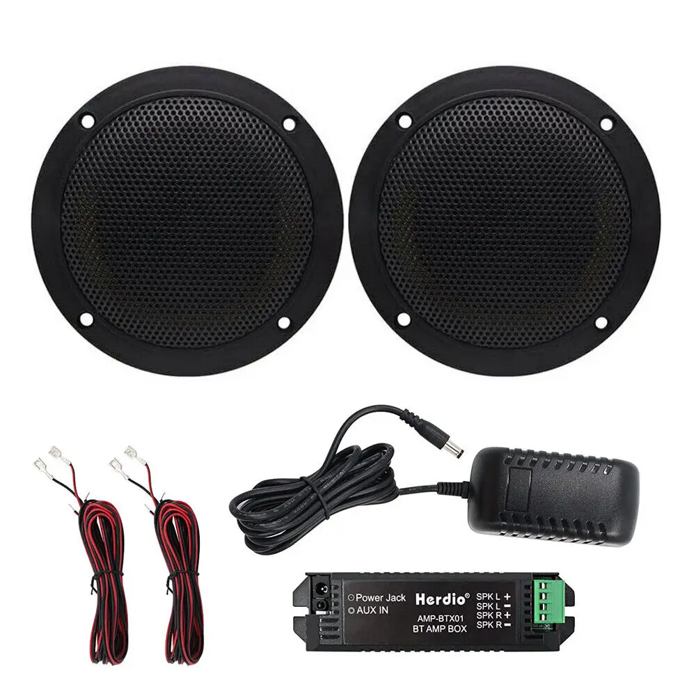 4'' 160W Waterproof Marine Bluetooth Ceiling Speaker Background Music System In-Ceiling Speaker For Boat Bathroom Home bluetooth speaker wall ceiling speaker marine speakers