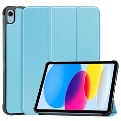Universal Smart Case with Tri - fold Stand Cover - iPad 10.9 2022 - 10th (Sky Blue)