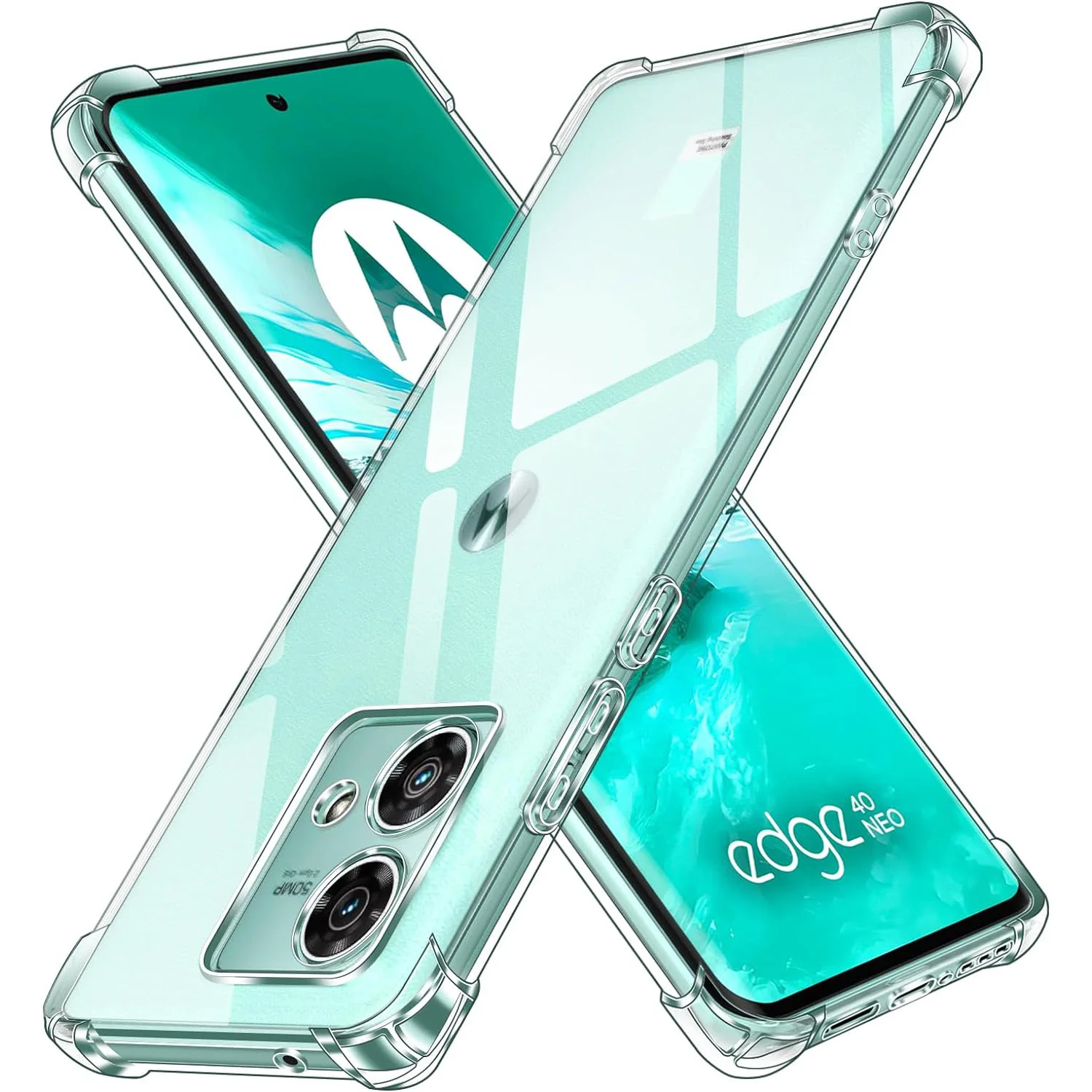 thumbnail image 1 of Luxury Clear Phone Case For Motorola Edge 40 Neo 5G 30 Pro 30 Fusion 30 Ultra 20 Pro 20 Lite Back Cover, 1 of 4