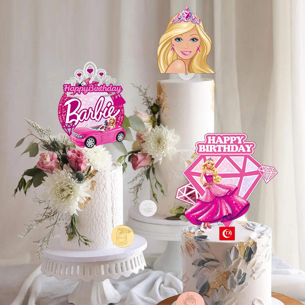 Barbie Happy Birthday Cake Topper