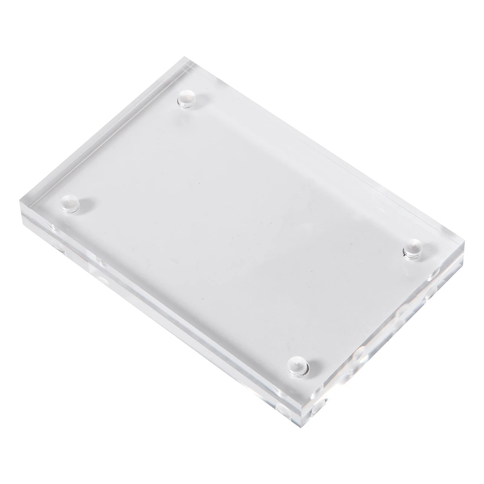 Photo Frame Acrylic Display Holder Transparent Photo Frame Acrylic Magnetic Display Frame Poster Display Stand 5+5mm 7 Sizes Home/office/Room Desk Decoration