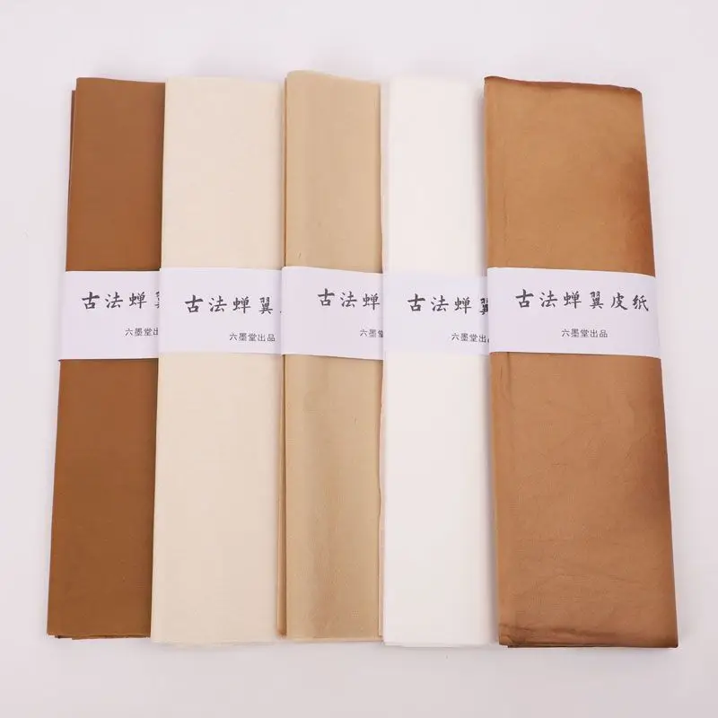 

Super Thin Half-Ripe Xuan Paper Chinese Cursive Calligraphy Painting Papel Arroz Ancient Craft Handmade Transparent Rice Papier