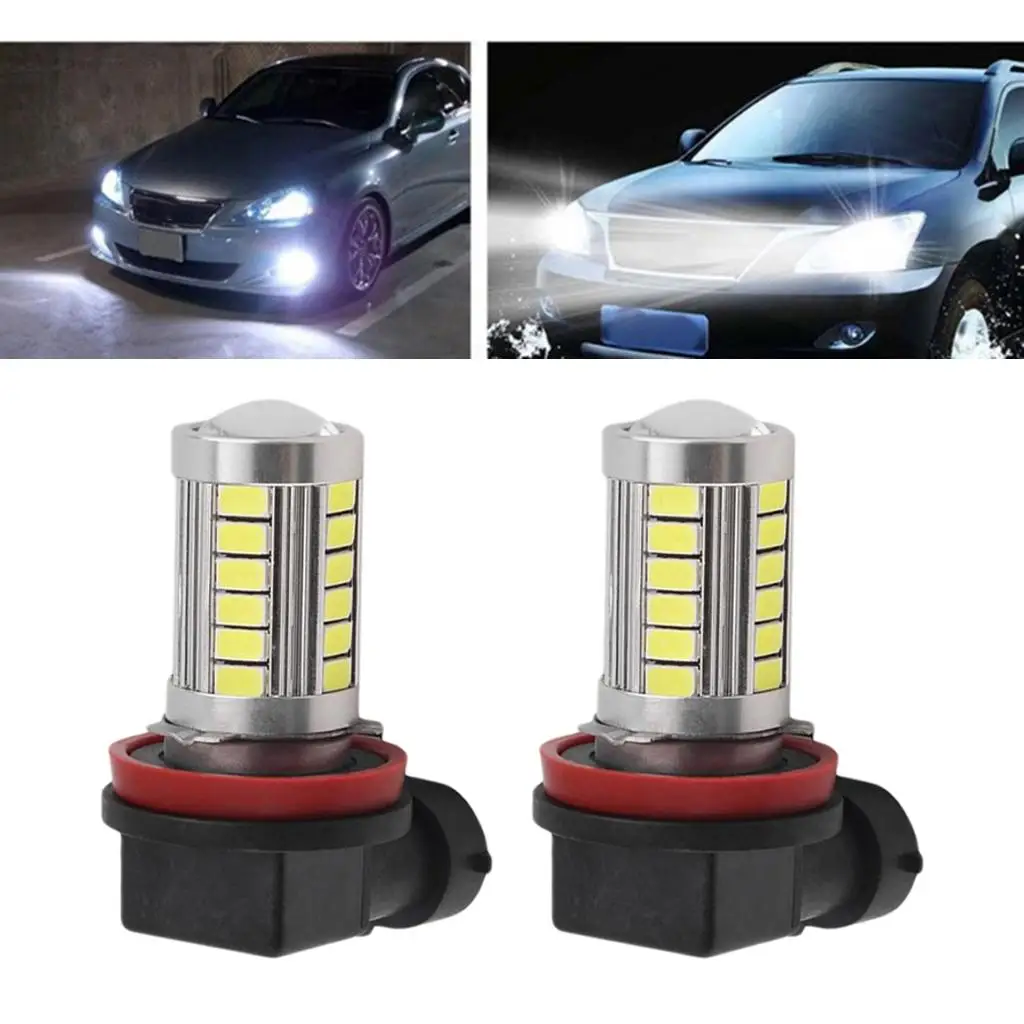 Xenon White H11 21 LED Fog Driving Light Bulbs 2x 12V ~ 24V for Cars auto led light