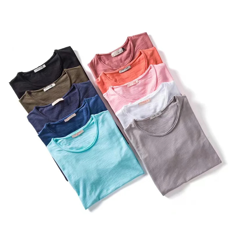Trendyol Men Brand Quality 100% Cotton Short Sleeve Tshirt V Neck Fashion Slim Fit Soild Tshirts Male Tops Tees Camisetas Hombre
