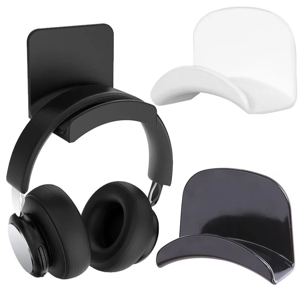 Headphone Bracket Storage Hook Dormitory Wall-mounted Computer Headset Holder Earphone Display Stand Racks