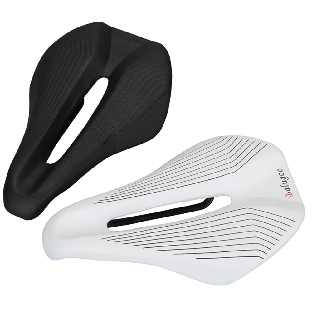 BALUGOE Carbon Artificial Leather Saddle Steel Bow Comfortable