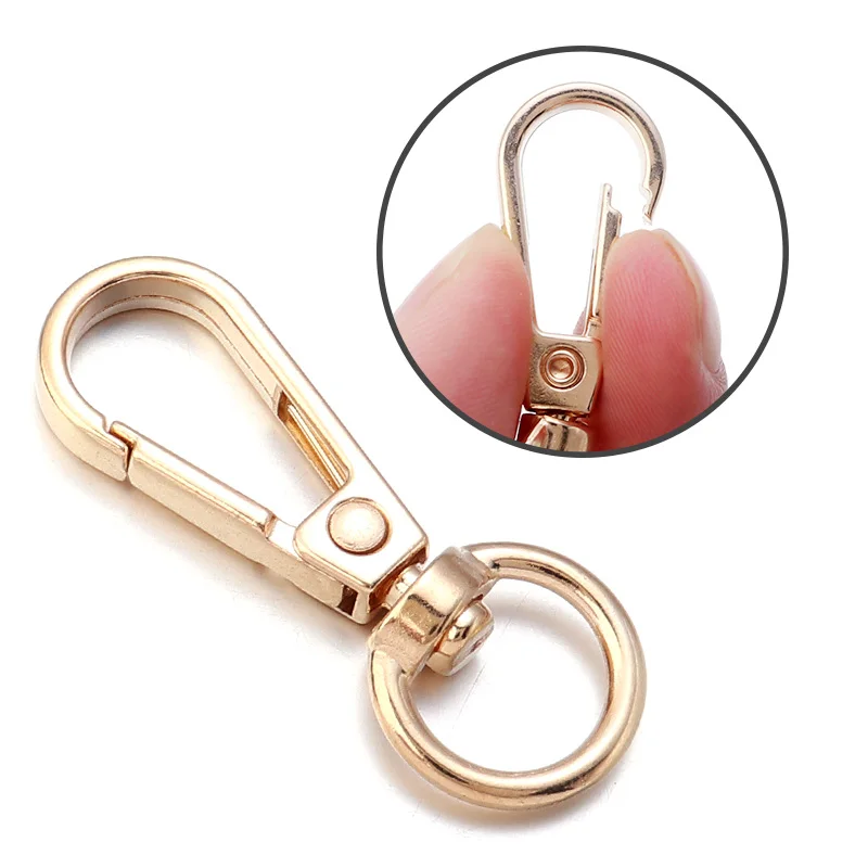 9mm Rainbow Swivel Clasp Dog Collar Hook Strap Purse Clip Trigger Snaps  Lobster Buckle Backpack Handbag Hardware for Key Rings Keychain 10pcs  (Copper)
