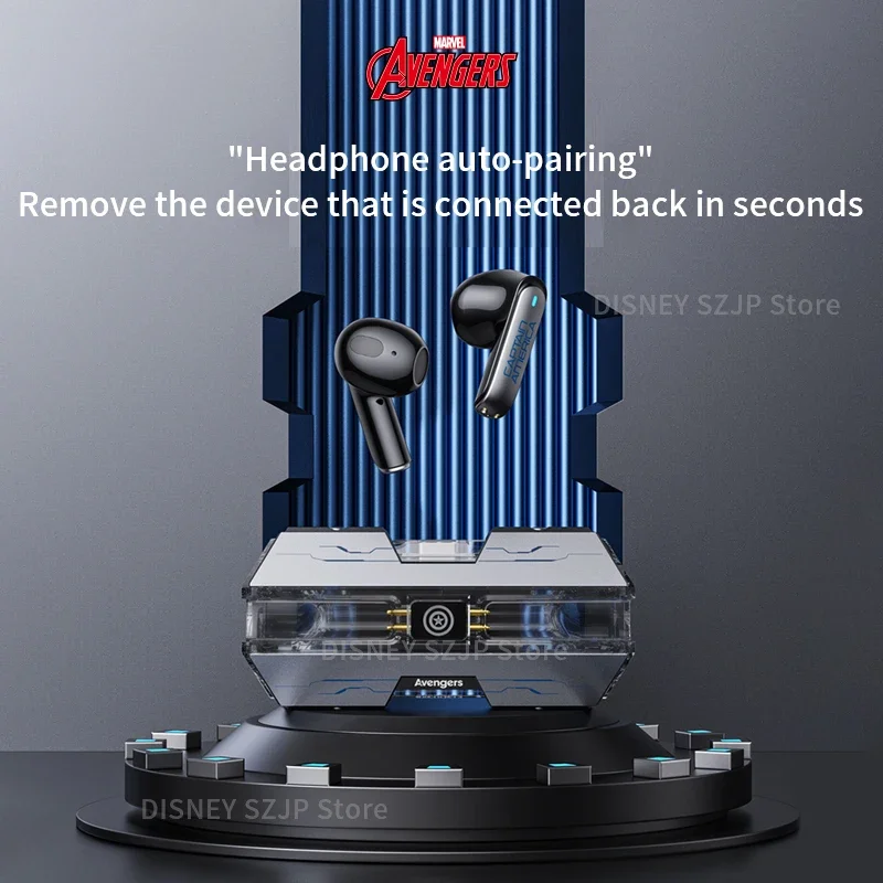 ディズニー-マーベルBtmv21 Bluetoothヘッドセット,ワイヤレス