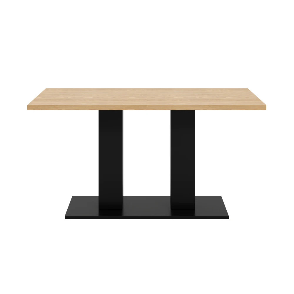 140/180*70cm Abnehmbarer Esstisch, für 6-8 Personen, rechteckige Form, verdickte Tischplatte, schlichter Stil, für Esszimmer – Detail 28