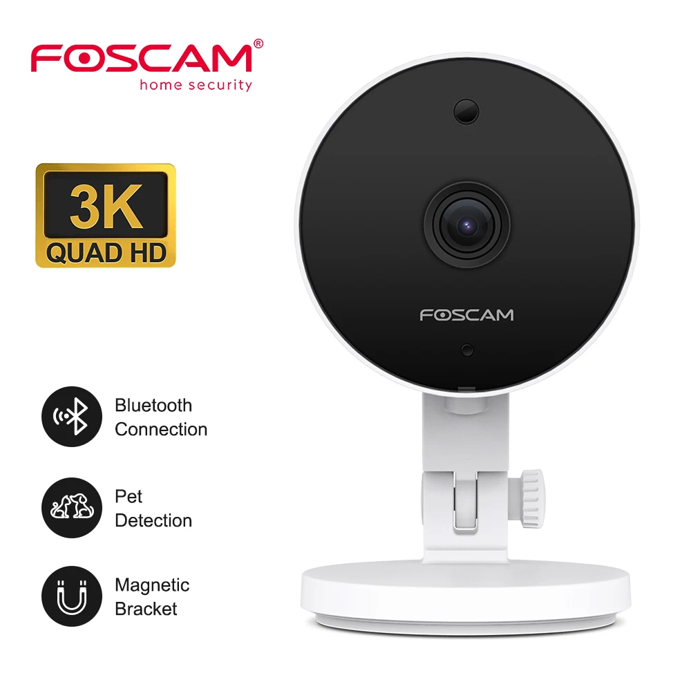 

Foscam 5MP Dual-Band WiFi IP Camera Baby Monitor Motion Detection 3K CCTV Cam 3MP Smart Home 24/7 Video Recording Surveillance