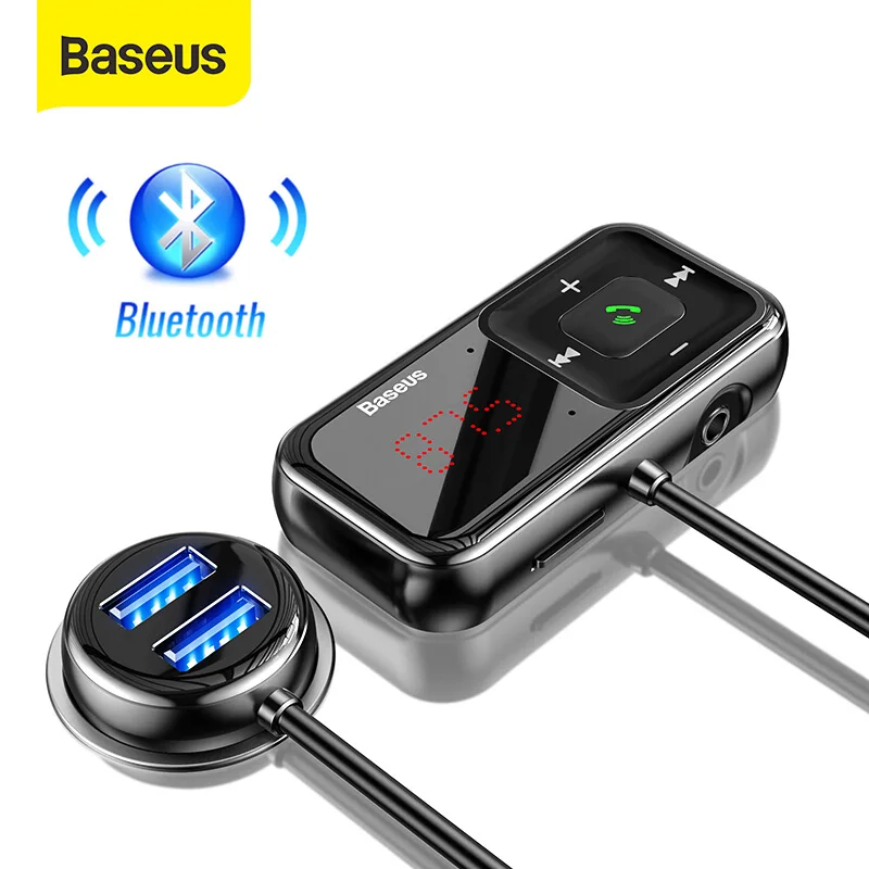 Buy quality Baseus Car Fm Modulator Bluetooth Adapter Fm Transmitter 3