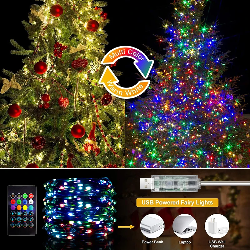 RGBIC Smart Christmas String Lights with APP Control