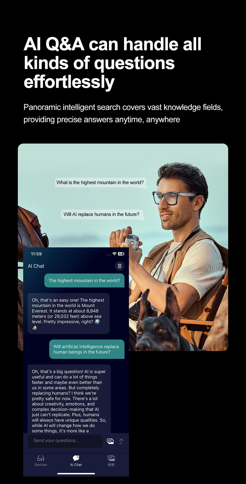 Lunettes connectées intelligentes Xiaomi