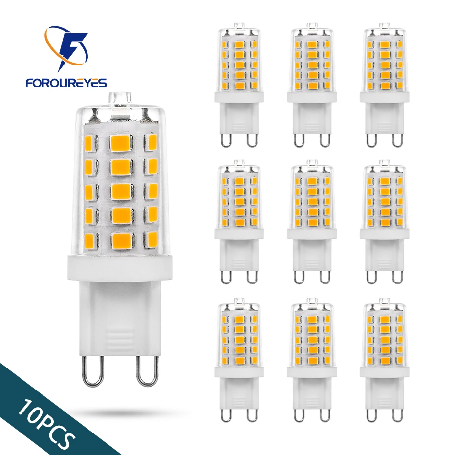 10Pcs Ac220V 110V G9 Lampada Dimmerabile 5W Pc In Ceramica Nessuna Luce Intermittente 2835Smd 32Leds Super Bright Lampada Ha Condotto La Lampadina Per