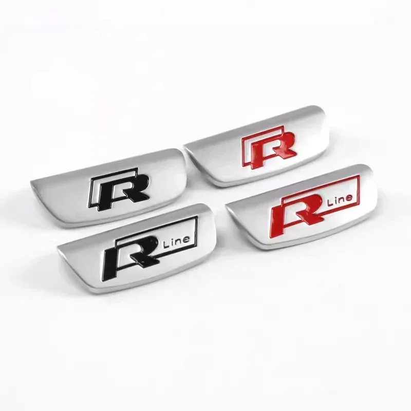 폭스바겐 폴로 골프 MK7 MK5 파사트 티구안 R라인 아테온 투아렉 타이고 캐디 제타용 자동차 엠블럼 배지 스티어링 휠 스티커 장식