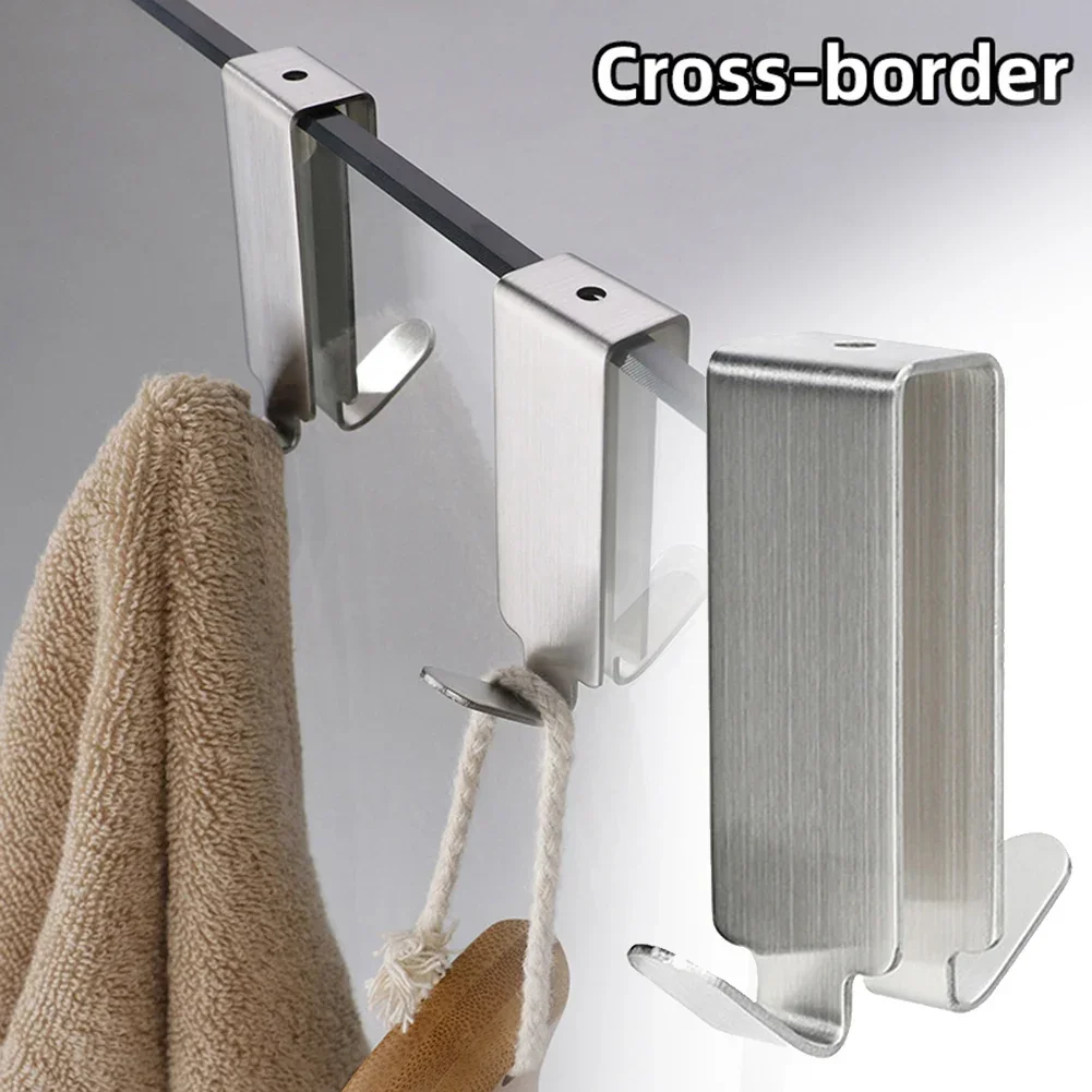 Stainless Steel Wall Hooks Hook Bathroom Shower Door Towel