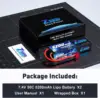 1/2units Zeee 5200mAh 7.4V 50C Lipo Batteries for RC Car 2S RC Lipo Battery with T Plug For RC Drone Car Truck Helicopter Boat 6