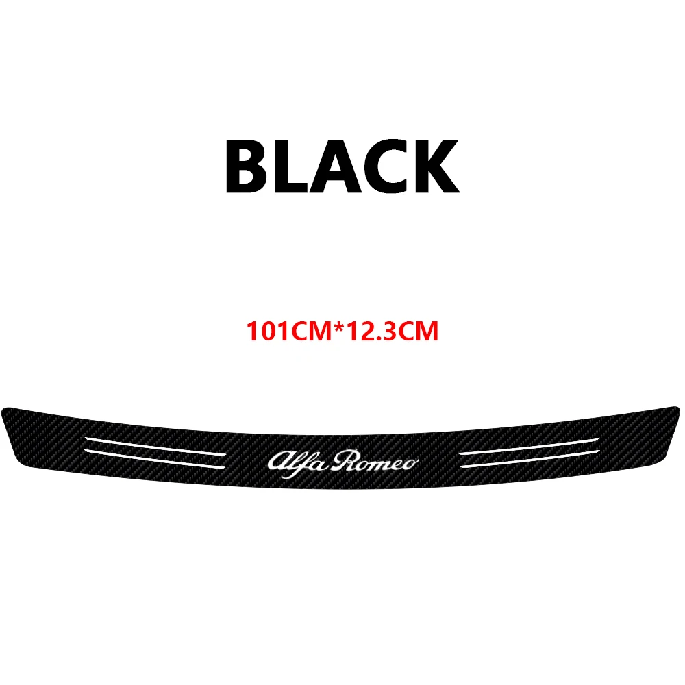 Alfa Romeo Carbon Instaplijst - Afmetingen stickers