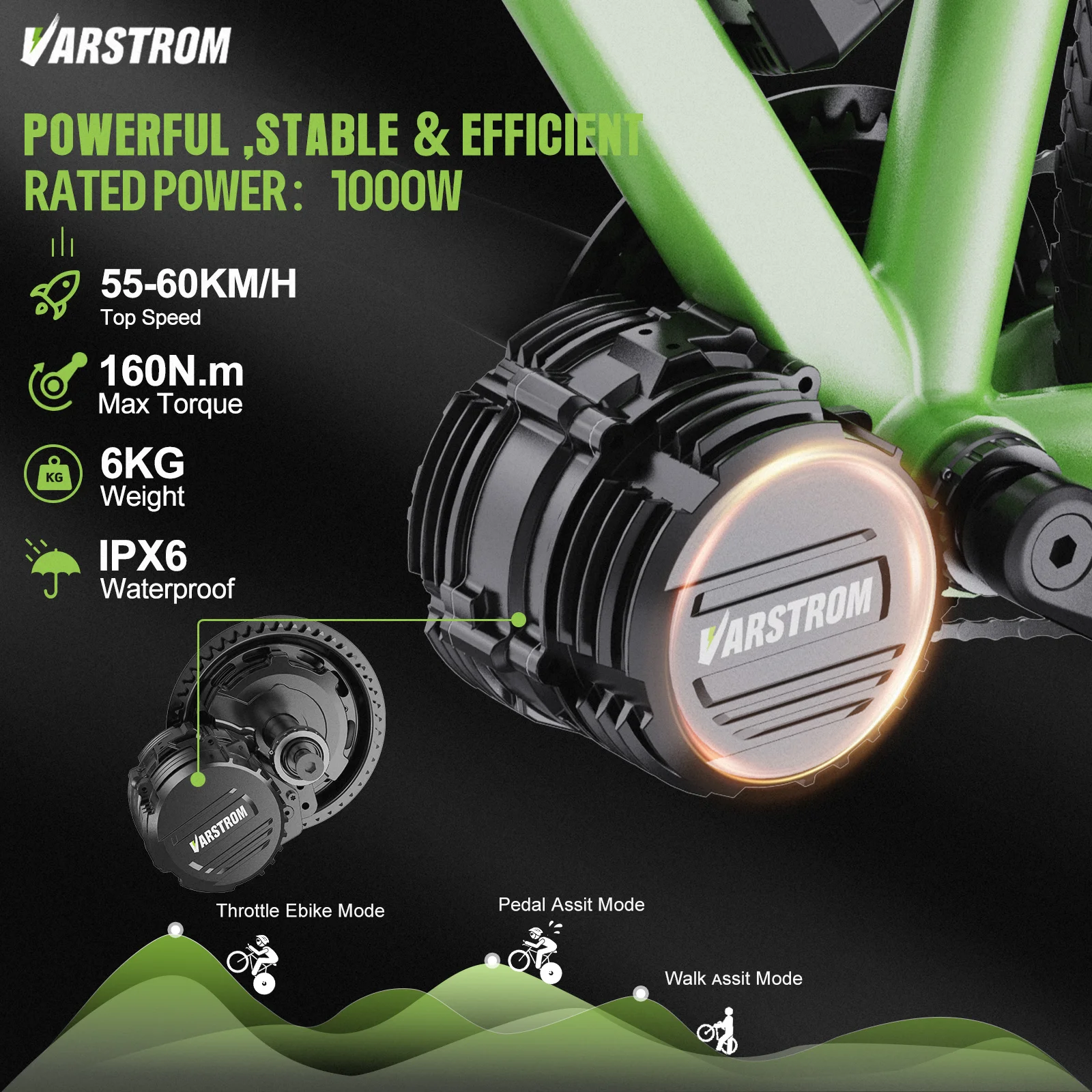 Kit De Conversion Vélo électrique TONGSHENG TSDZ2B 36V 250W - Moteur Central Mid Drive - Compatible Nombreux Vélos