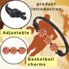 1PC Football Basketball Tennis Rugby Hand Bracelet for Children Men Women Girl Boy Adjustable Baseball Soccer Volleyball Beads 4