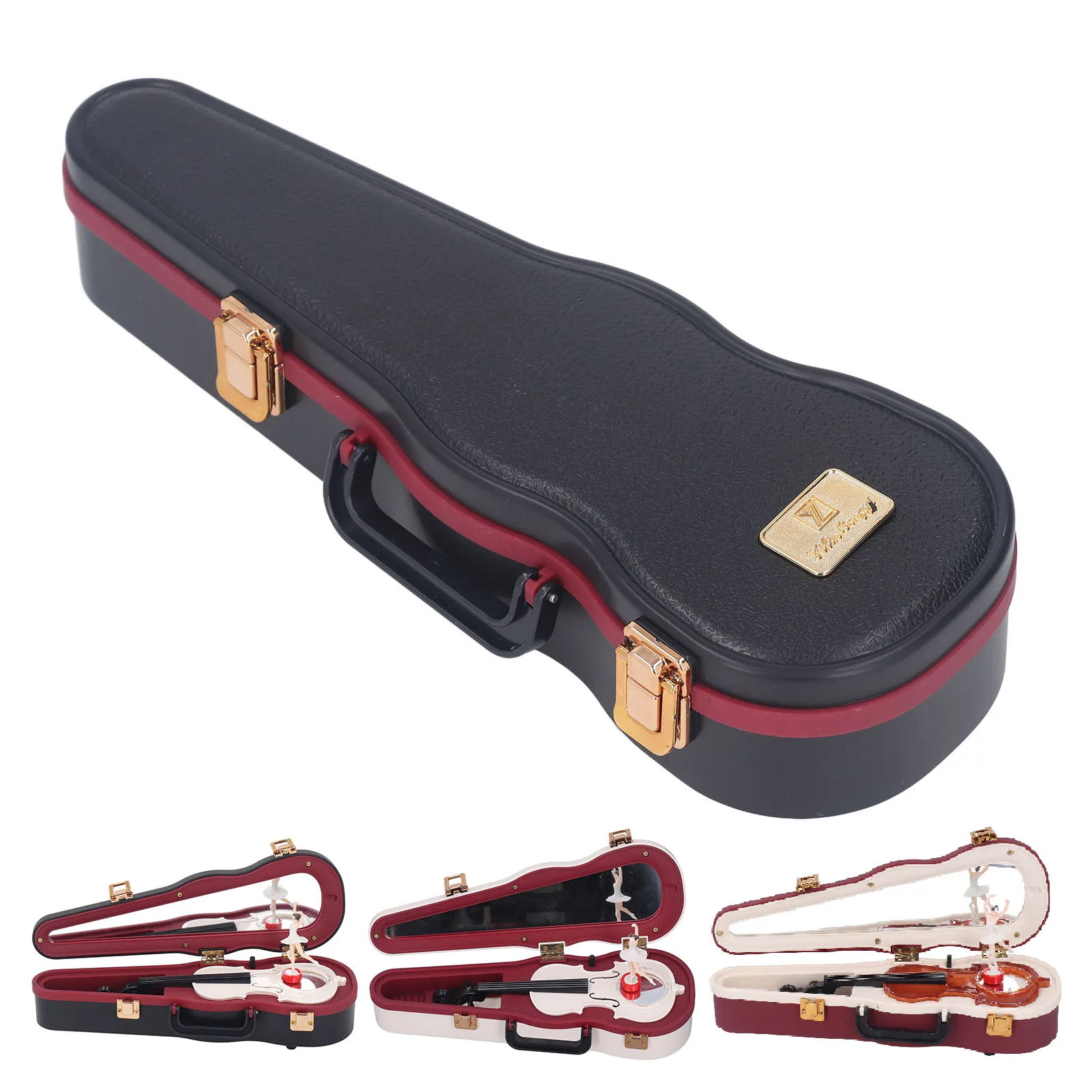 With Rotation Violin Music Box Small Advanced Vivid Stable